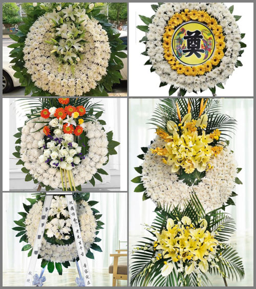 福建福州福清市龙田镇上薛村花圈速递